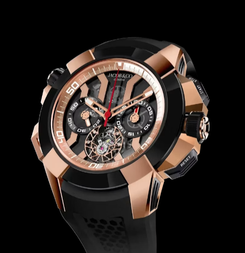 (image for) Jacob & Co epic x chrono tourbillon ROSE GOLD AND TITANIUM EC360.42.AB.AA.A Replica watch